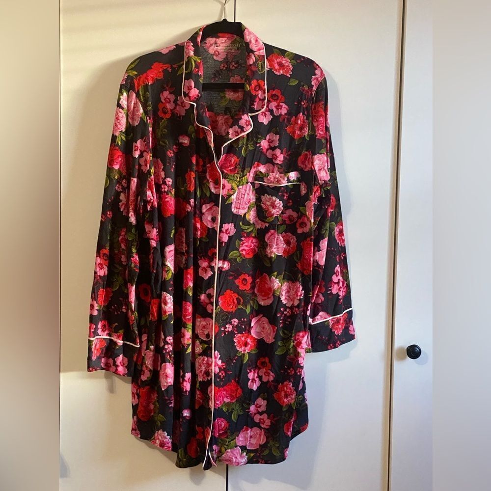 Victoria’s Secret shirt pajamas floral NWT